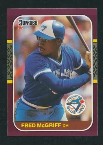 FRED MCGRIFF 1987 DONRUSS #38 ROOKIE OPENING DAY CARD BLUE JAYS  "THE CRIME DOG"