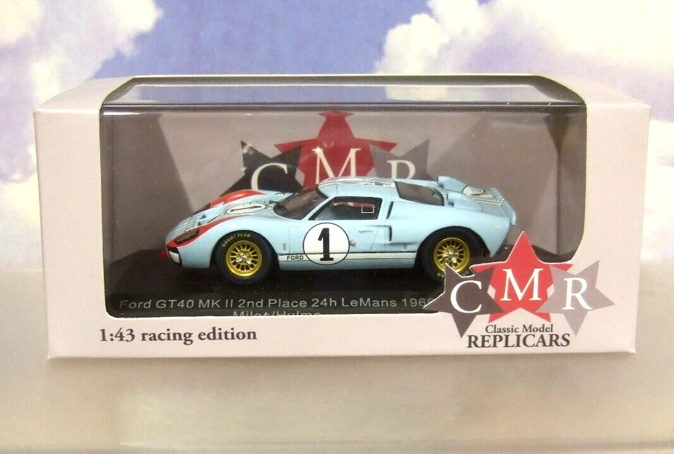 CMR 1/43 DIECAST FORD GT40 MKII MK2 #1 2nd LE MANS 1966 MILES/HULME REAL WINNER? - Image 2 of 4