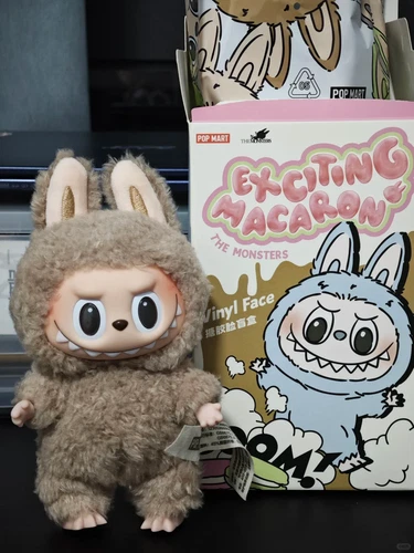 POP MART LABUBU-The Monsters-Macaron-Plush Dolls Toy Figure Blind Box-Toffee - Picture 4 of 13