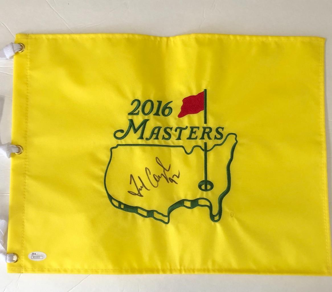 FRED COUPLES Signed 2016 MASTERS FLAG JSA R51023 