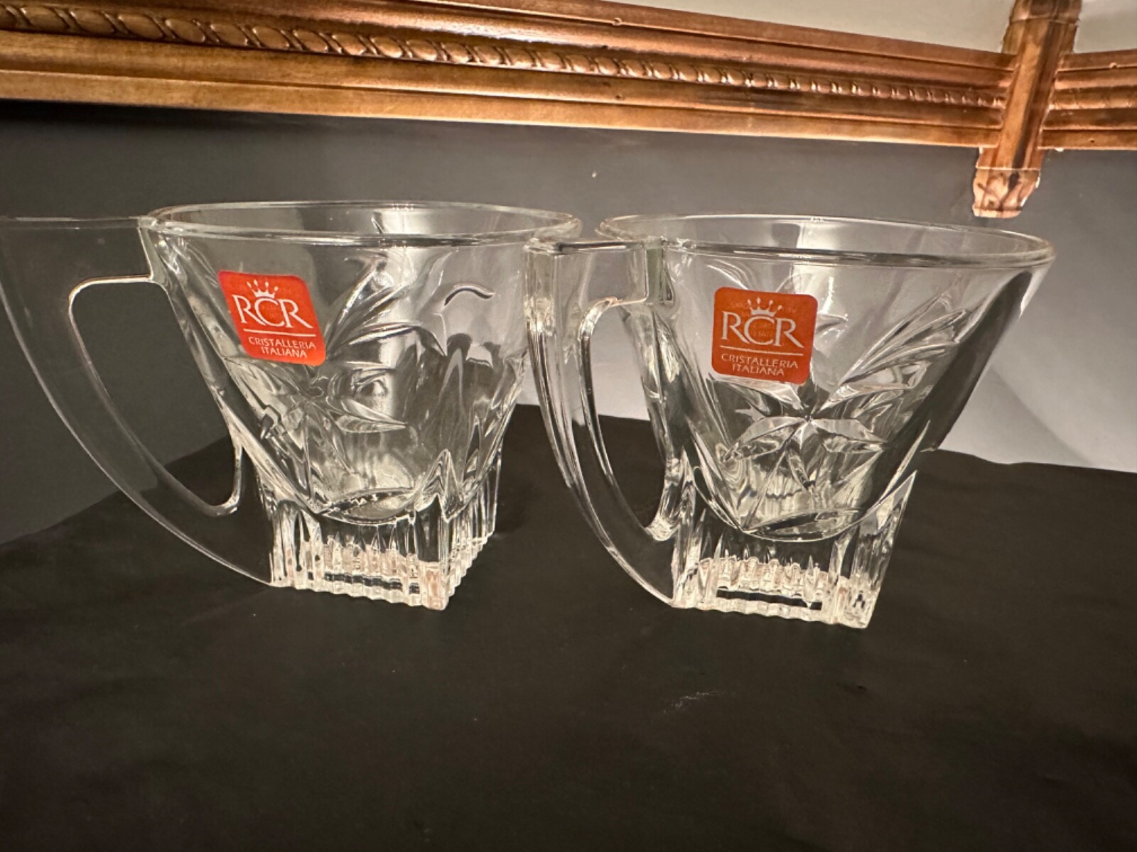 RCR Cristalleria Italiana Crystal Ninphea Double Old Fashioned Whisky Glass (325-image