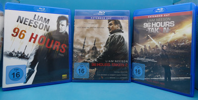 96 Hours Taken, 96 Hours Taken 2, 96 Hours Taken 3 Blu-ray