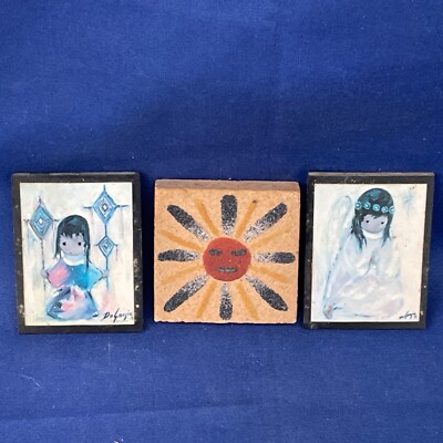 Heavenly Blessings Ted De Grazia American Indian Angel Sun Magnet SET 3  blt13m1