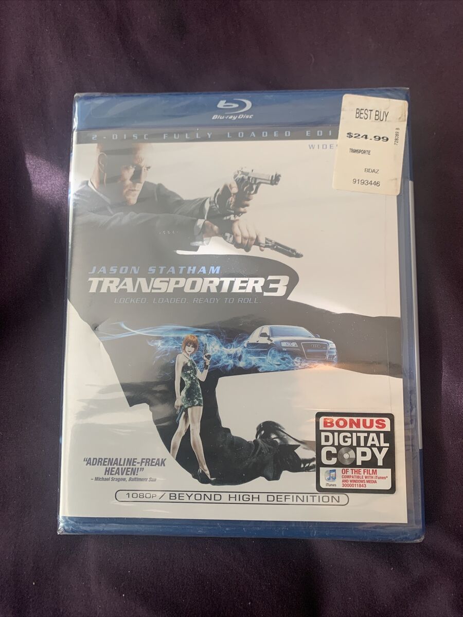 Transporter 3 [Blu-ray, 2008) Jason Statham, Natalia Rudakova Brand New  Sealed