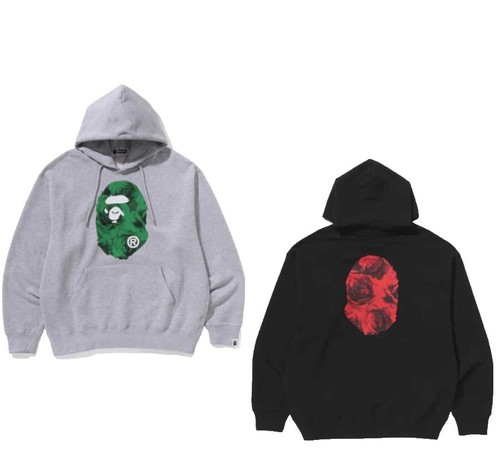 BAPE Floral camo shark full zip hoodie A Bathing Ape Size M | eBay