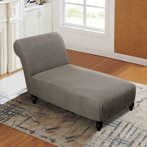 Chaise Lounge Slipcover Stretch Armless Sofa Slip Cover Furniture Protector - Picture 35 of 61