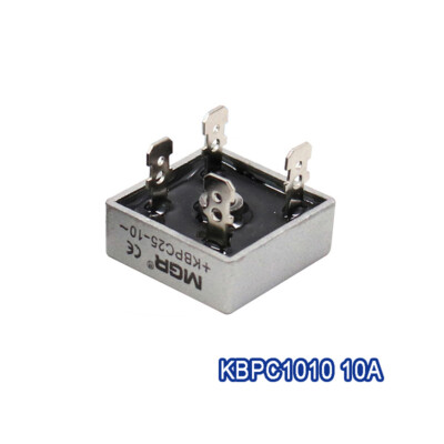 KBPC1010 10A / 1000V Silicone Bridge Rectifier Diode, AC to DC 12V 24V Charger
