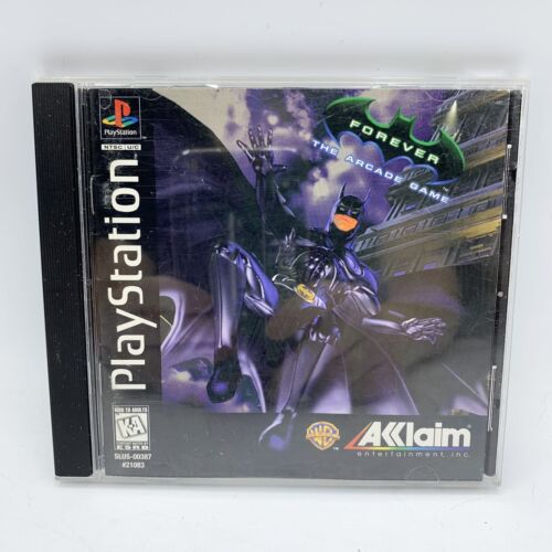 Batman Forever: The Arcade Game (Sony PlayStation 1, 1996) PS1 CIB W/ Reg Card