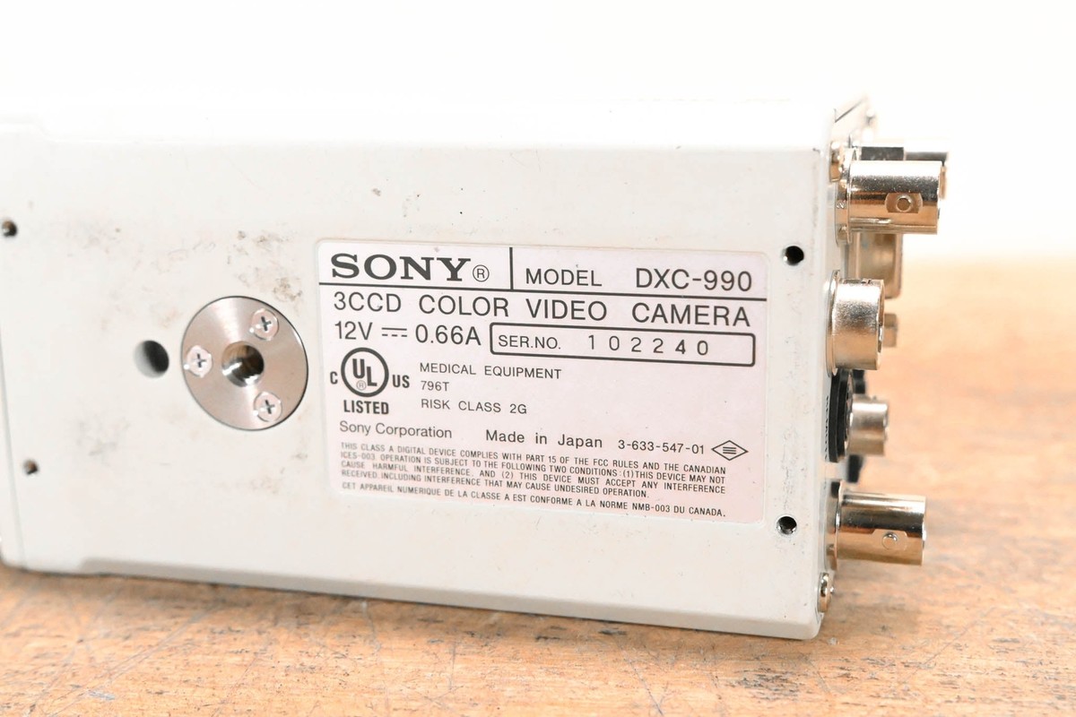 Sony DXC-990 1/2-Inch 3-CCD Color Video Camera CG005CV | eBay