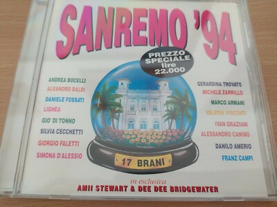 SANREMO '94 - VARIOUS ARTISTS CD (RTI Music, 1994) Zarrillo, Faletti, Bocelli