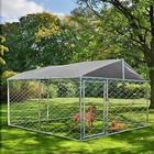 90”W Outdoor Kennel Heavy Duty Steel Dog Cage Pet Fence Chicken Coop Hen House