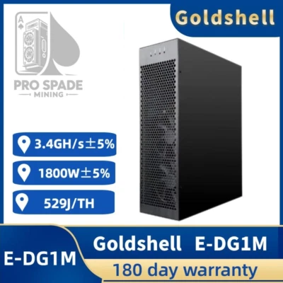 *US Stock* Goldshell E-DG1M 3.4G 1800W DOGE Silent Home Miner with PSU