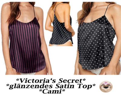 Victoria's Secret Trägertop Top aus Satin Cami Top Gr. XS KP 36  