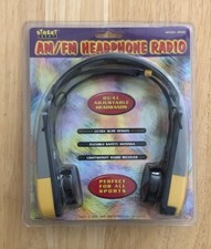 Vintage Sealed 1998 Street Beat Yellow AM/FM Sports Headphone Radio Model 885M