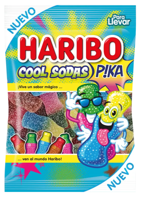 HARIBO Cool Sodas SOUR Edition gummy bears -Made in Spain-Snack