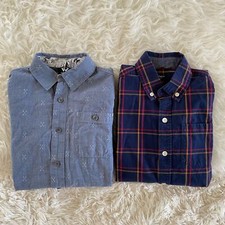 Lot of Boy  s Long Sleeve Button Down Shirts, GapKids and Shaun White, size 8-9