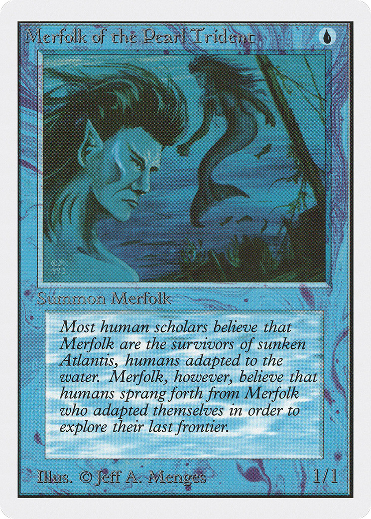 Merfolk of the Pearl Trident x1 Unlimited Edition EX/NM MTG (RM) 4RCards
