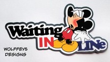 DISNEY MICKEY KID RIDES TITLE premade paper piecing scrapbook diecut page ART 3D