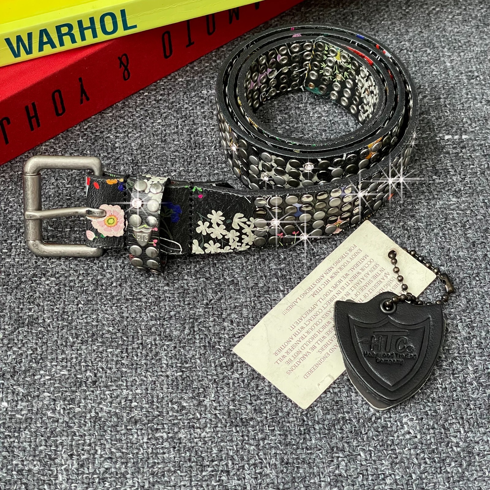 HTC LEATHER BELT WITH RING BLACK 36 ベルト