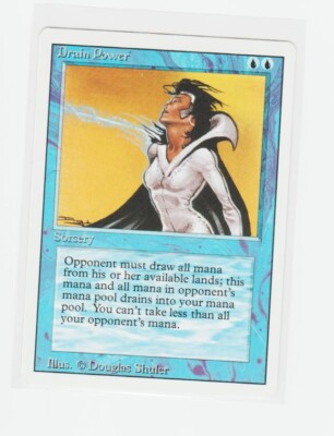 Magic the Gathering ~ MTG ~ 1x Drain Power ~  MP ~ REVISED