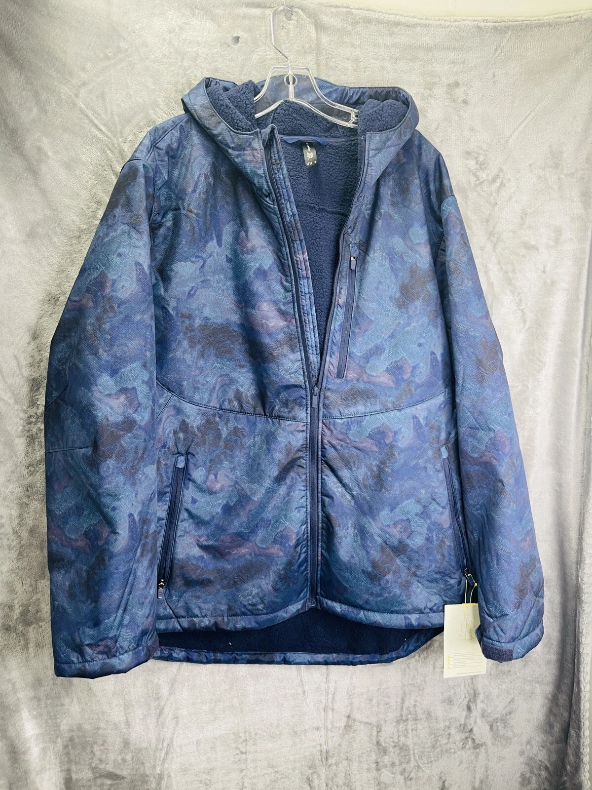 New All In Motion Mens Sherpa warm soft shell windbreaker Jacket Size XXL