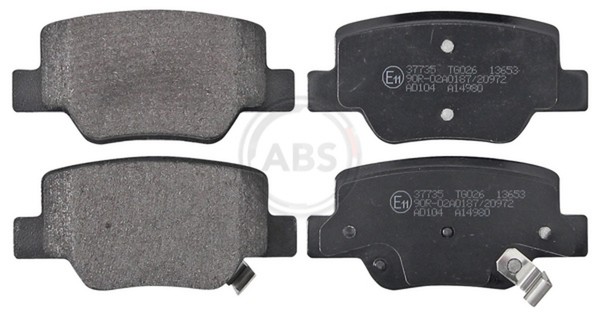 A.B.S. Bremsbelagsatz Scheibenbremse 37735 FüR Verso Toyota VAN ZGR20_ ZGR20R-image