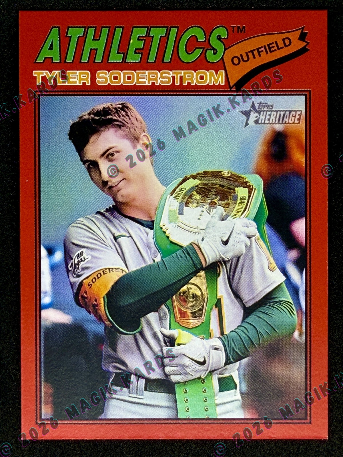 Tyler Soderstrom #101 - 2026 Topps Heritage - Red