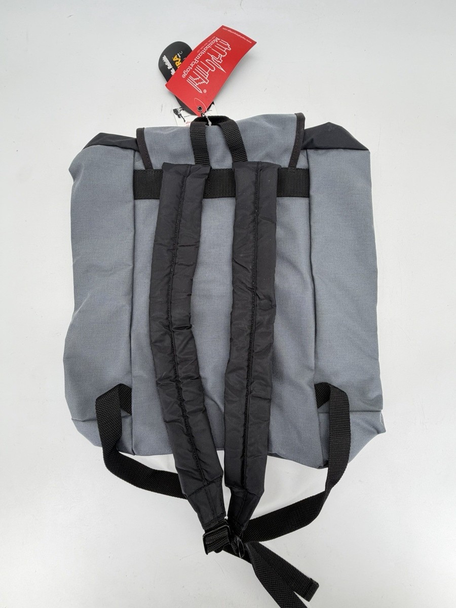 Manhattan Portage Cordura Fabric Dakota Backpack Grey Black NEW NWT View 4