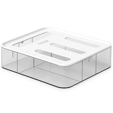 Food Storage Bag Organizer, 4 in 1 Plastic Bag Organizers for Kitchen Storage...