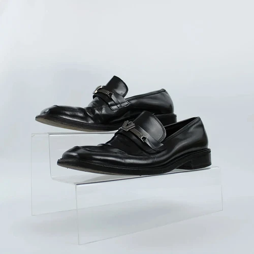 Mocassini classici Versace in pelle Nero UK 8
