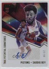 2020-21 Panini Recon True Potential Signatures Red 29/99 Saddiq Bey Auto 1bi0
