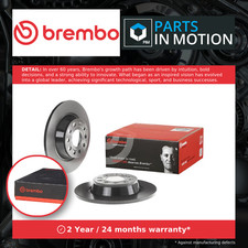 2x Brake Discs Pair Solid Rear 282mm 08.A202.11 Brembo Set 1K0615601AD Quality