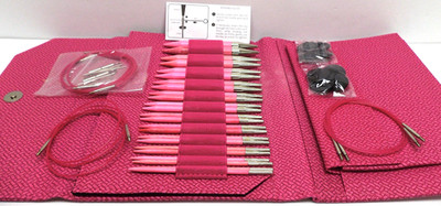 LYKKE Blush 5'' Interchangeable Birchwood KNITTING Needle Tip SET US 4 thru 17