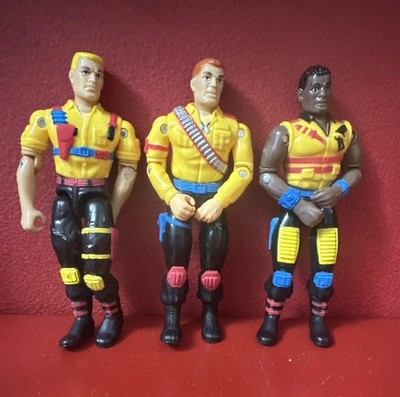 1990 Galoob Unifighters Major Rip Powers Sgt Storm Stevens Lt Slammer Preston