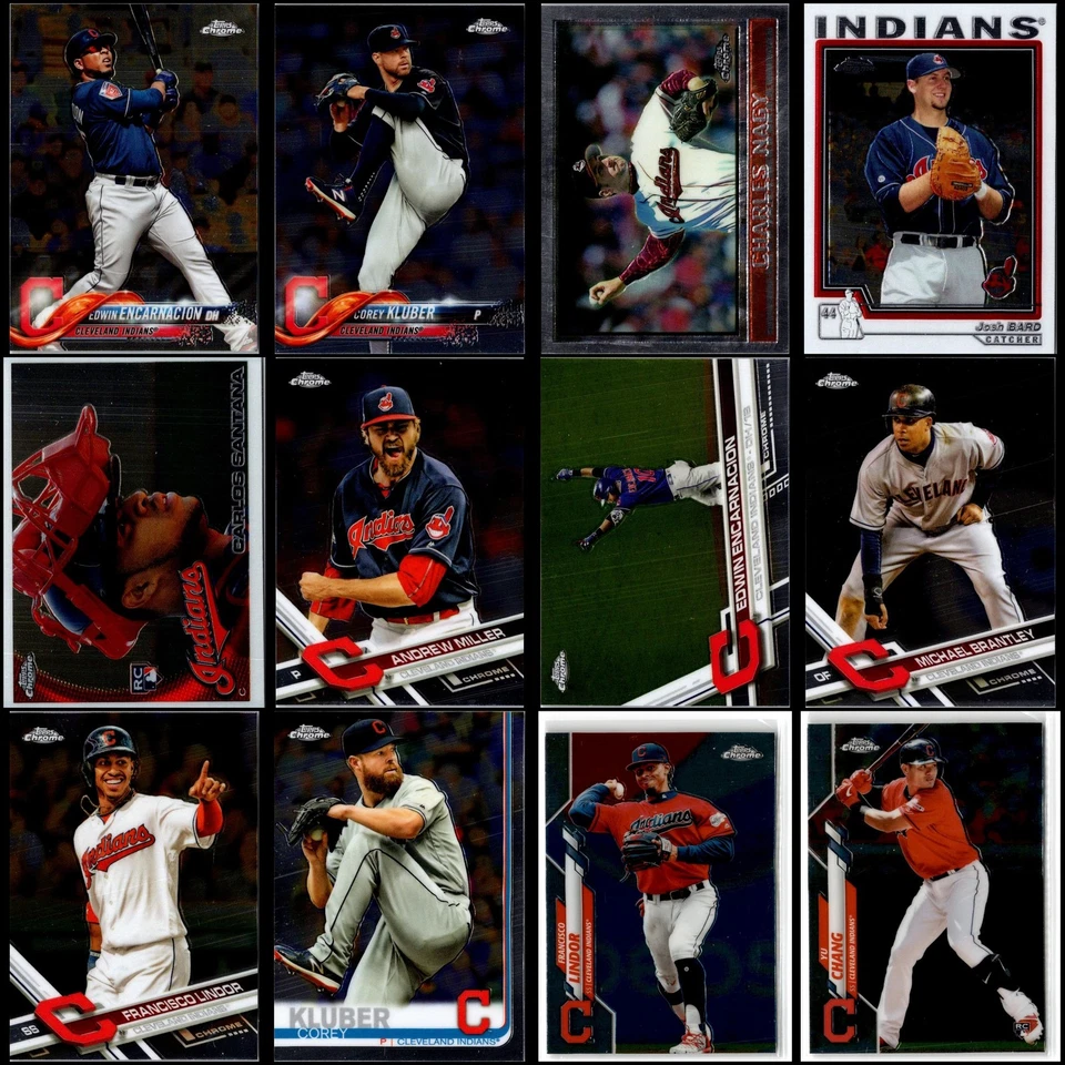 Lote de tarjetas Topps cromadas Cleveland Indians (66) - ÚLTIMA OPORTUNIDAD - ¡NO TE LO PIERDAS! Foto 4 de 4
