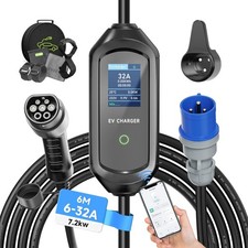 Elektroauto Ladegerät 7.2kW, Typ 2, 32A, IEC...