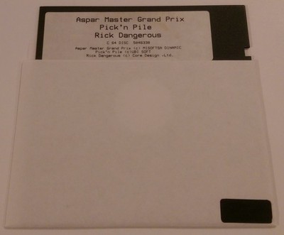 Aspar Master Grand Prix - Pick'n Pile - Rick Dangerous Diskette für COMMODORE 64