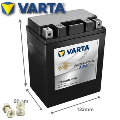 Batterie für Indian Scout Sixty 1000 ABS 2018 VARTA YTX14AH-BS AGM Active
