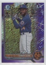 2022 Bowman Chrome Prospects Purple Shimmer Refractor 104/250 Simon Juan 0c3e