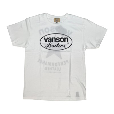Brand new Vanson MEN'S T-Shirt PT. RED STAR085 XL size White col.