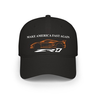 Orange C8 ZR1 Baseball Cap | Racing Logo Hat