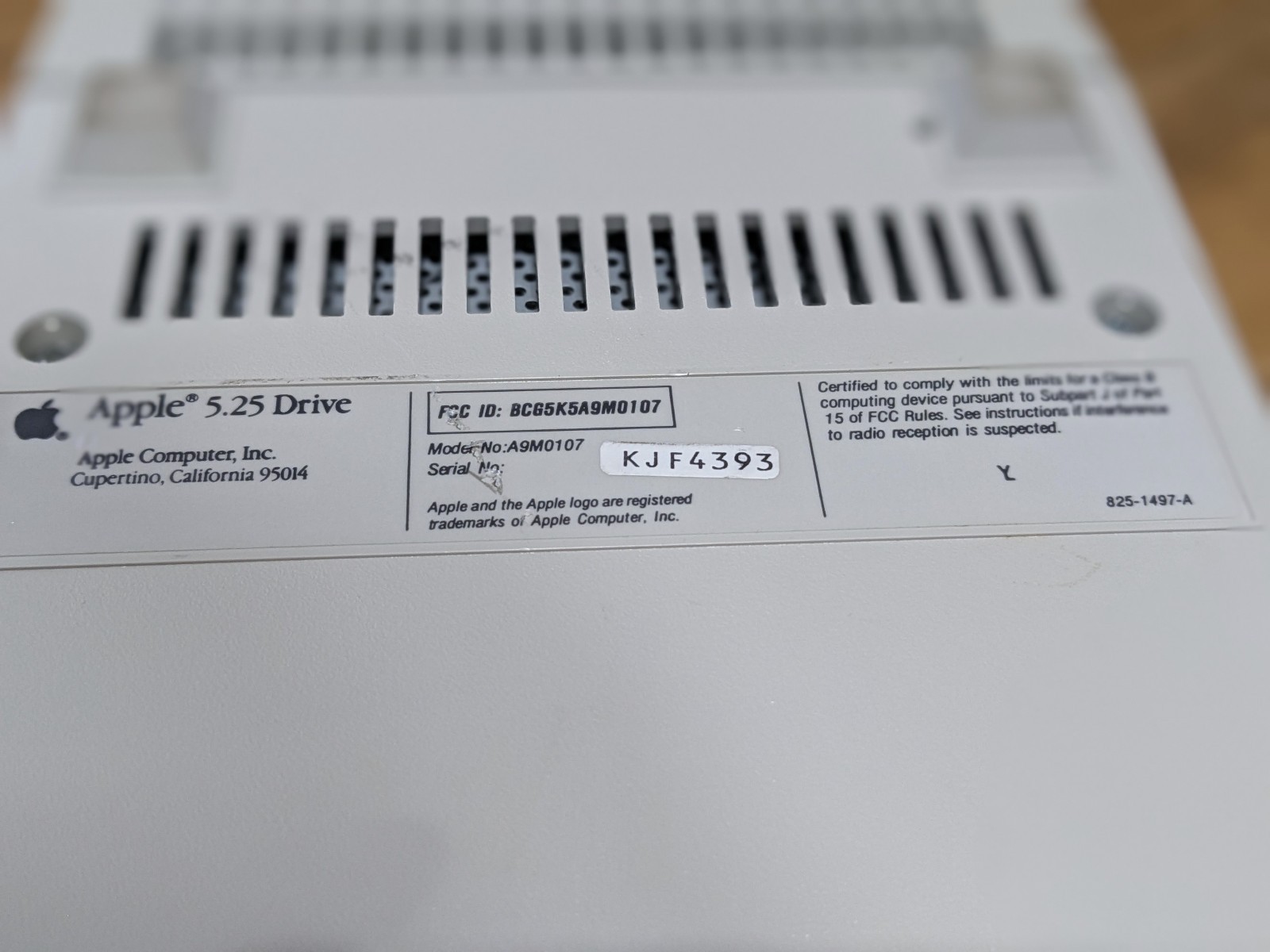 Apple   2 GS - 5.25" External Floppy Disk Drive - A9M0107 - Tested Working