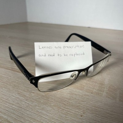Christian Dior Collection Les Marquises Eyeglasses Black Metal Studs Frames Only