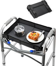 Walker Tray for Folding Walker 2.0   Upgraded Detachable Tray for Walkers with E