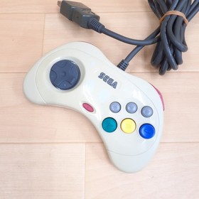 Sega Saturn console bundle with 2 controllers & 6 games tested Japan White