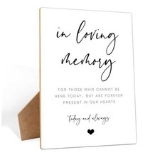 In Loving Memory Wedding Sign, Sympathy Gifts for Loss of In Loving Memory 01