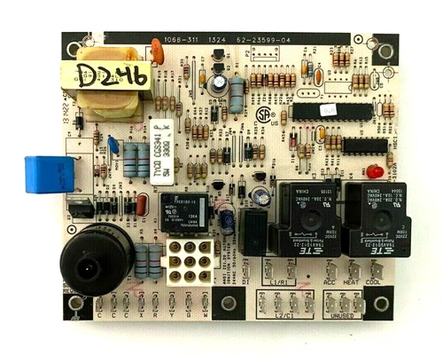 Rheem 1068-311 62-23599-04 Furnace Control Circuit Board used #D246