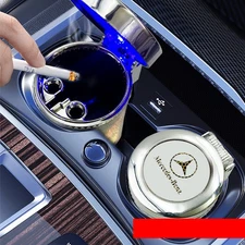 Car Ashtray w/Colorful LED Cigar Ashtray Container Smoke Cup for Mercedes Benz