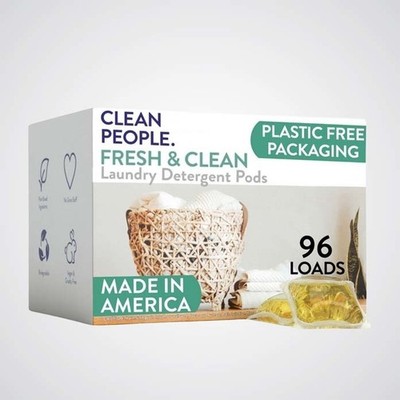 The Clean People Laundry Detergent Pods - Hypoallergenic Laundry Pods - 96 Pack