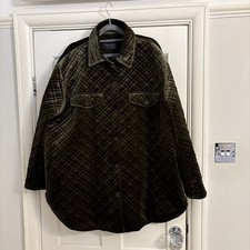 M&S Quilted Velvet Shaket Jacket. Size 20. Forest Green BNWOT